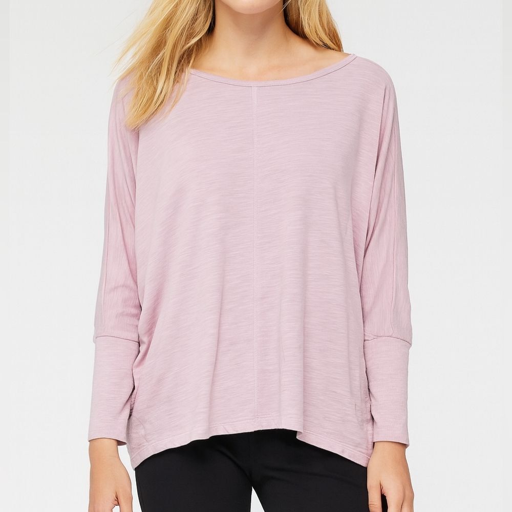 Lou & Grey Purple Dolman Sleeve Long Sleeve T-Shirt Size Medium